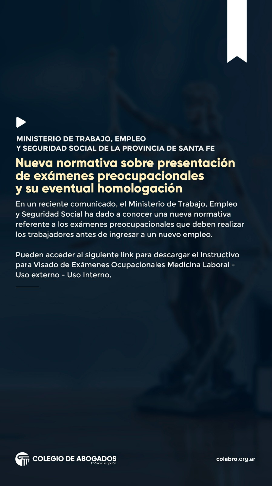 Nueva normativa sobre presentación de exámenes preocupacionales y su eventual homologación